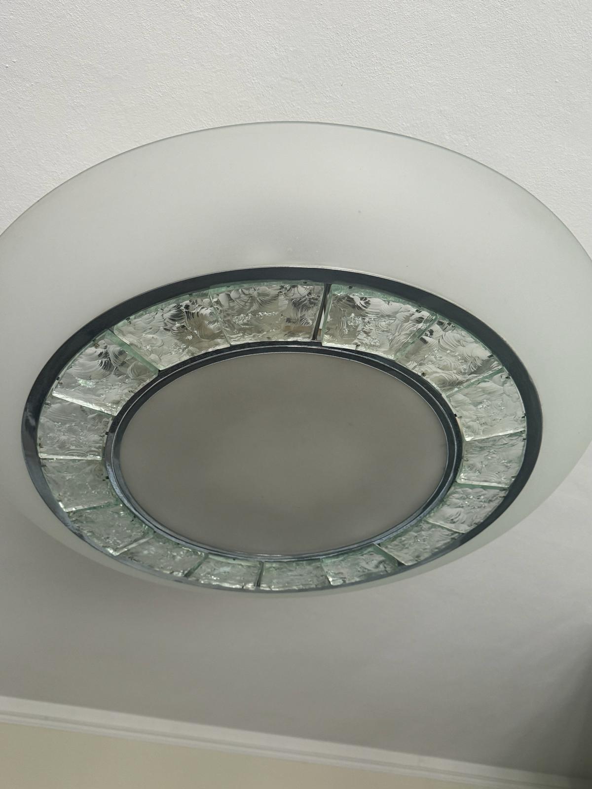 Lampdario design Max Ingrand mod 2459 per Fontana arte