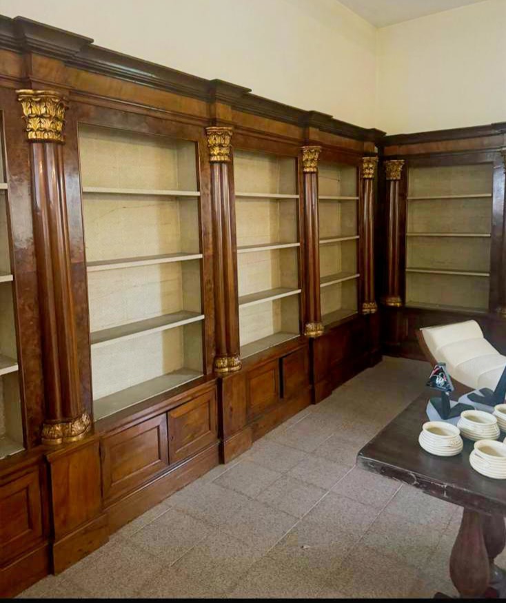 Mobile antica Libreria Farmacia fine '800