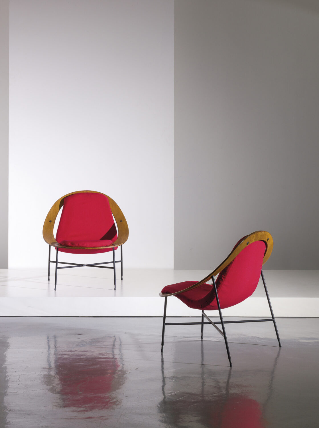 Poltrone anni 60 design Ico parisi produzione Cassina